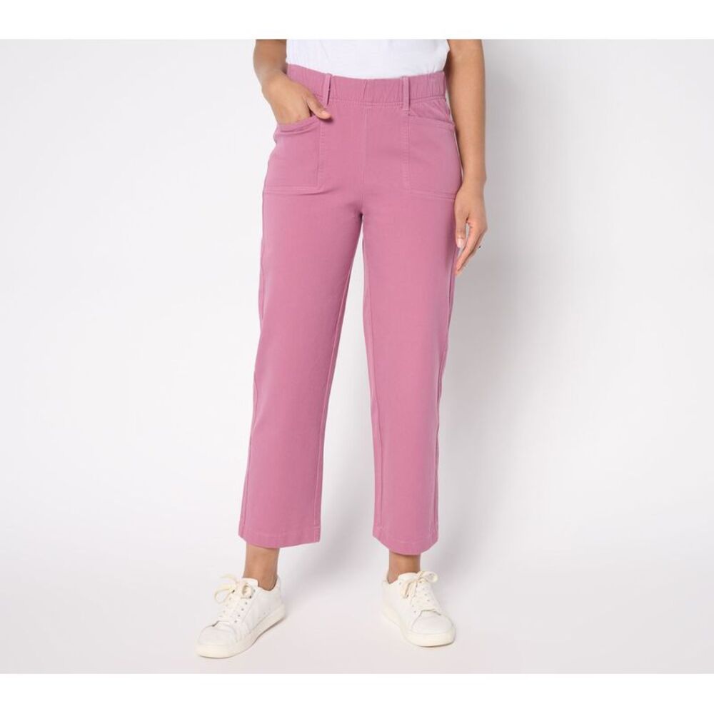 SUNNYLiFE Women's Pants Sz 2XS (XXS) All-Stretch Twill Straight Purple